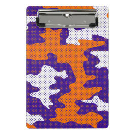 Mini Prancheta Clemson-Inspired Orange & Purple Tiger Camo