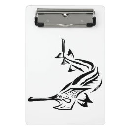 MINI PRANCHETA CLIPBOARD - POSTER PADDLEFISH TRIBAL E STURGEON