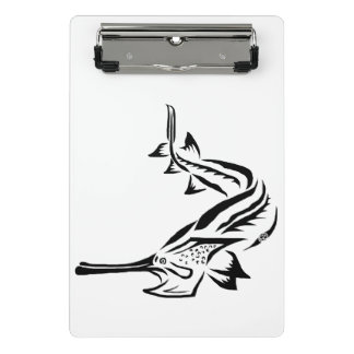 MINI PRANCHETA CLIPBOARD - POSTER PADDLEFISH TRIBAL E STURGEON