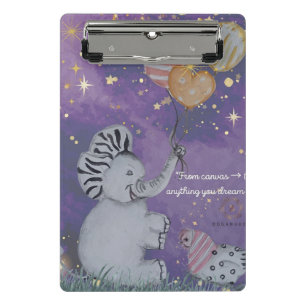 Mini Prancheta cobrir "Elephant & Polka Hen" Boganhues