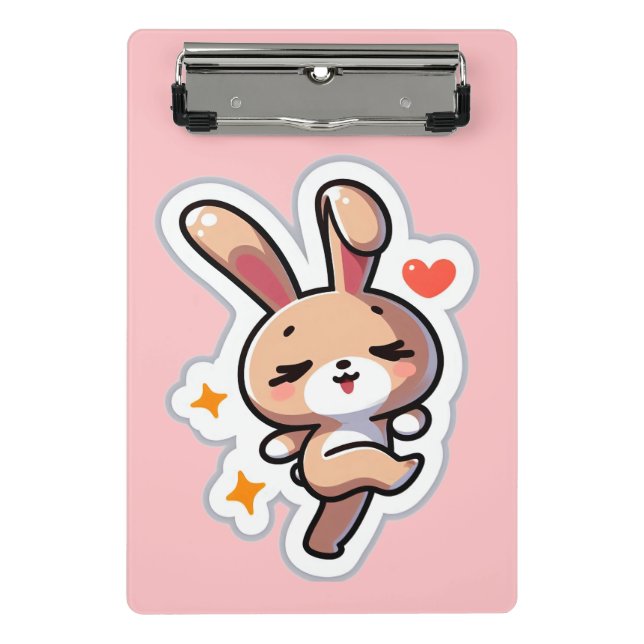 Mini Prancheta Coelho Personalizado (Frente)