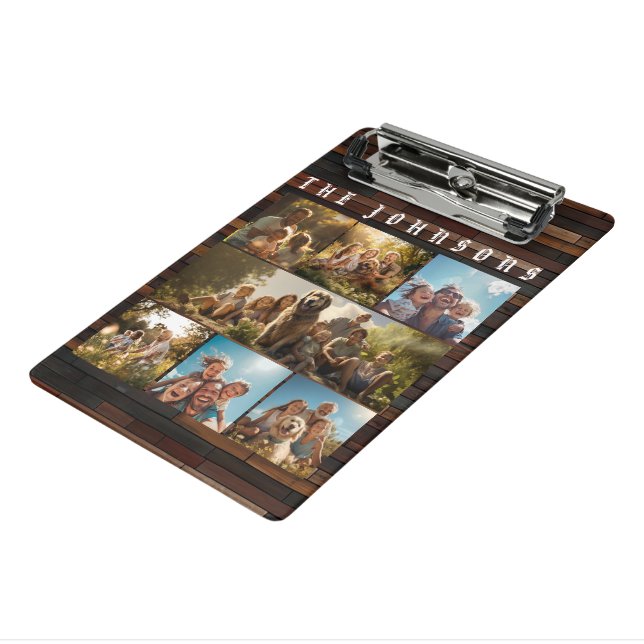 Mini Prancheta Colagem de Fotos da Família (Inclinado3)