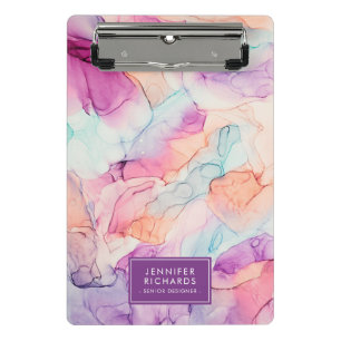 Mini Prancheta Colores de Pastel Tinta Álcool Personalizada