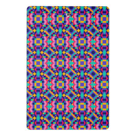 Mini Prancheta Colorful clipboard features a vibrant geometric 