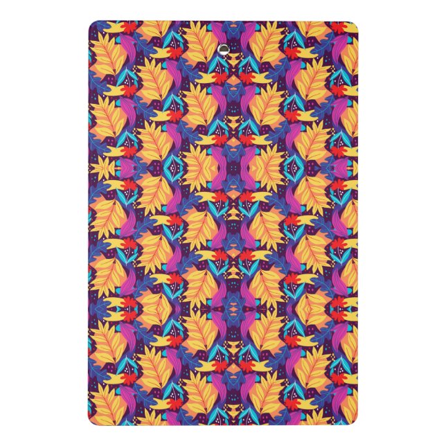 Mini Prancheta Colorful clipboard featuring a vibrant kaleidoscop (Verso)