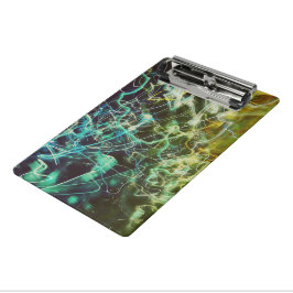 Mini Prancheta Colorful Noise Photo Abstract Electric Light Green