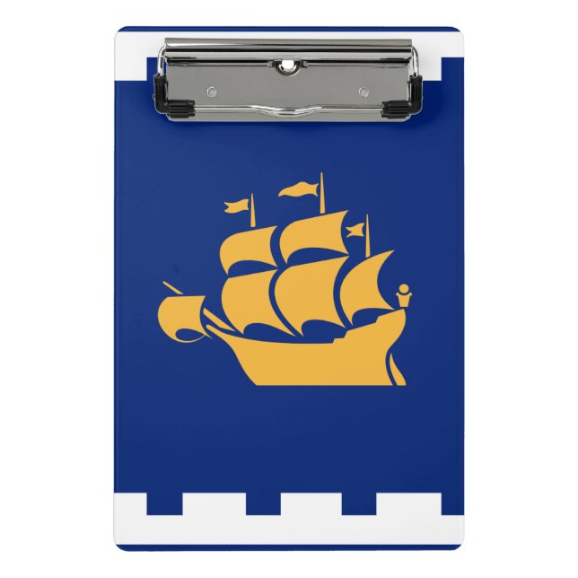 Mini prancheta com a bandeira da cidade de Quebec (Frente)