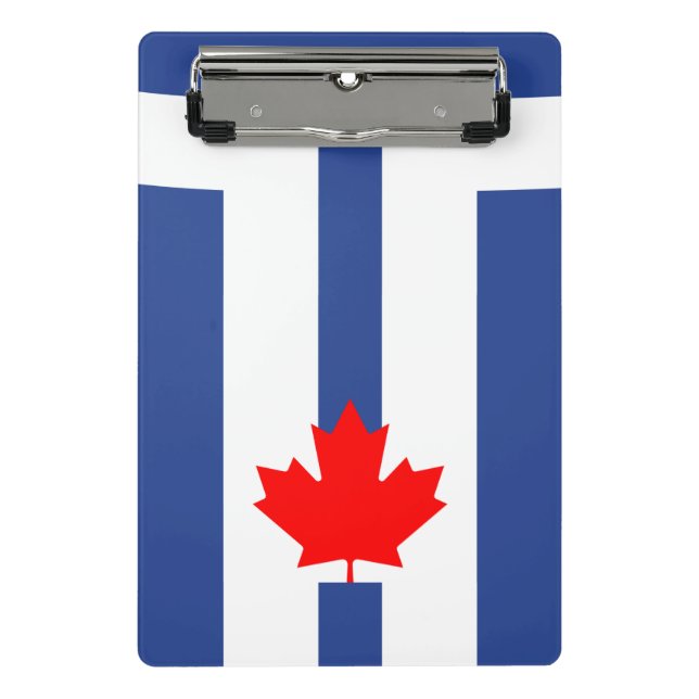 Mini prancheta com a bandeira de Toronto, Canadá (Frente)
