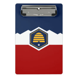 Mini prancheta com a nova bandeira de Utah, EUA