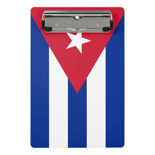 Mini prancheta com bandeira de Cuba (Frente)