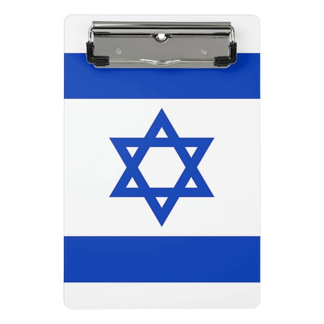 Mini prancheta com bandeira de Israel