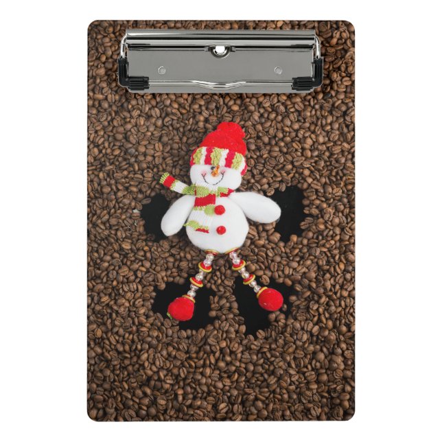 Mini Prancheta Condecoração do boneco de neve de Natal (Frente)