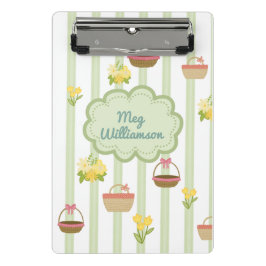 Mini Prancheta Coquette Floral Baskets Nome Personalizado