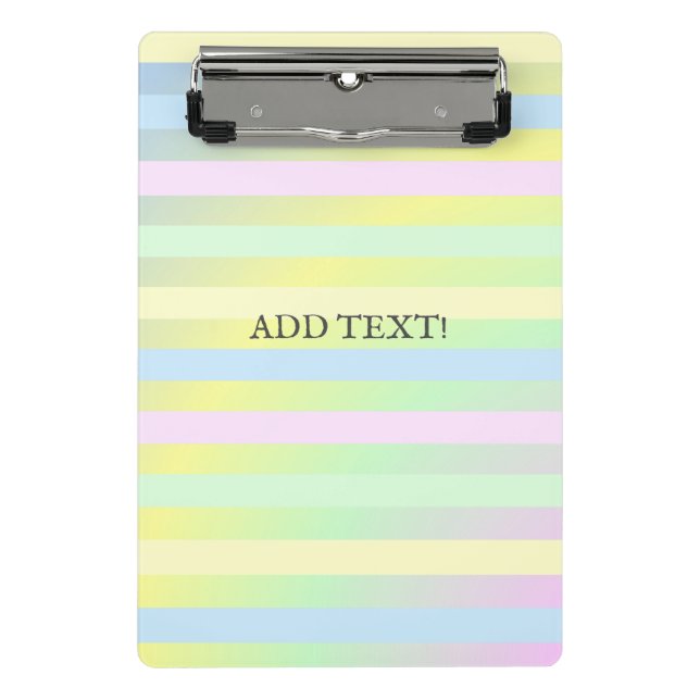 Mini Prancheta Cores pastosas do arco-íris (Frente)