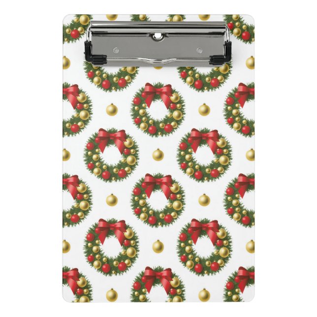 Mini Prancheta Coroas de Natal (Frente)