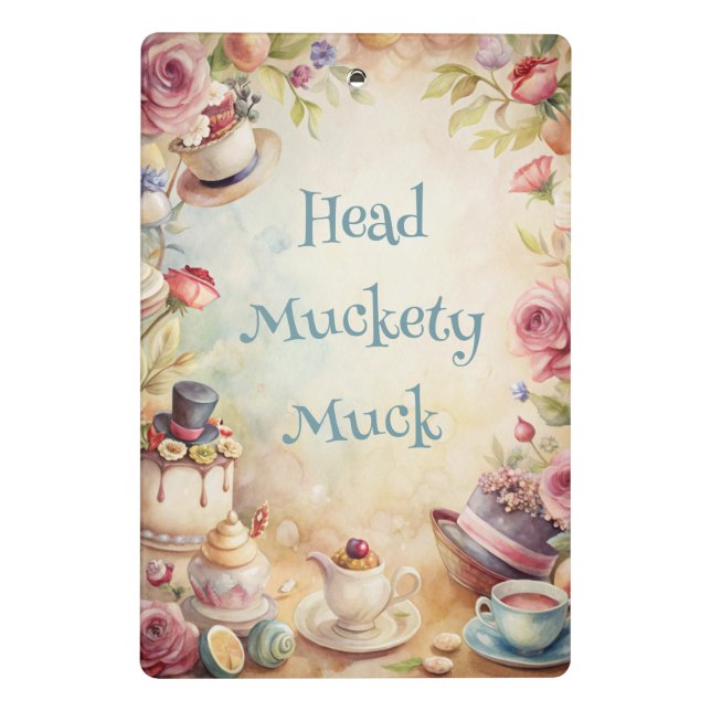 Mini Prancheta Create Your Own Romantic Whimsical Tea Party (Verso)