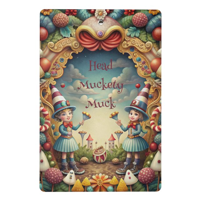 Mini Prancheta Create Your Own Whimsical Tweedle Girls (Verso)