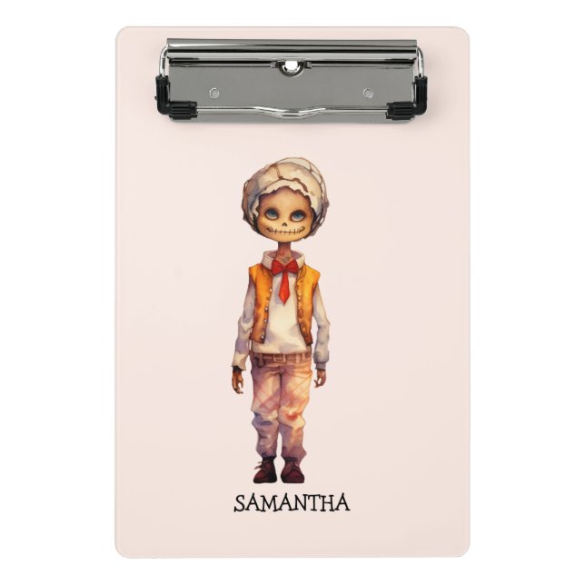 Mini Prancheta Criança Adorável Zombie - Halloween Bonito (Frente)