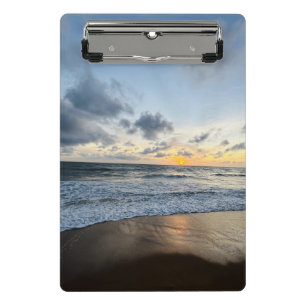 Mini Prancheta Crie a sua foto: nascer do sol da praia simples