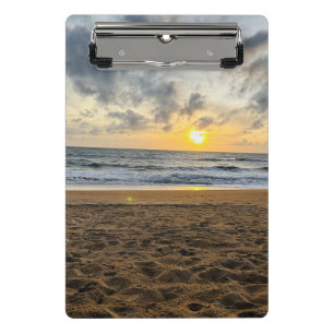 Mini Prancheta Crie a sua foto: nascer do sol da praia simples