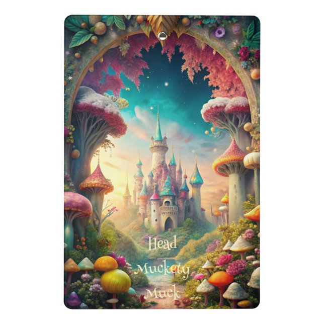 Mini Prancheta Crie Seu Próprio Jardim de Castelo Caprichoso (Verso)