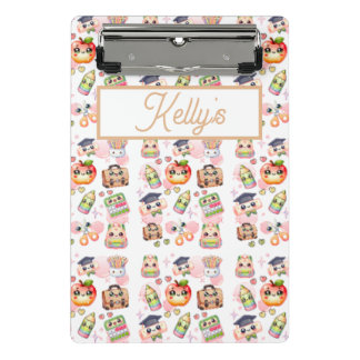 Mini Prancheta Cute Anime School Personalize Name