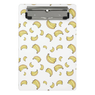 Mini Prancheta Cute Banana Pattern | Hand Drawn Banana Aesthetic 