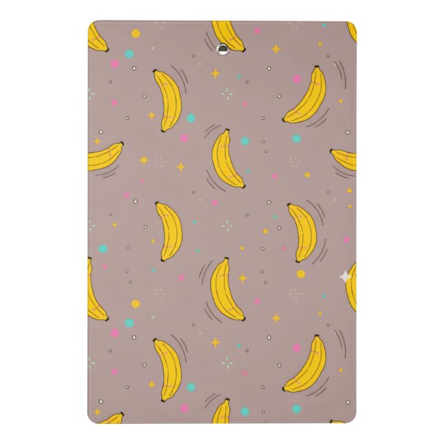 Mini Prancheta Cute Banana Pattern Mini Clipboard (Verso)