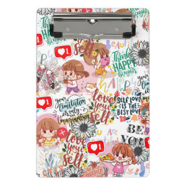 Mini Prancheta Cute Motivational – Positive Quote Kawaii 