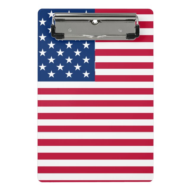 Mini Prancheta Desenho de Orgulho da Bandeira Americana dos EUA (Frente)