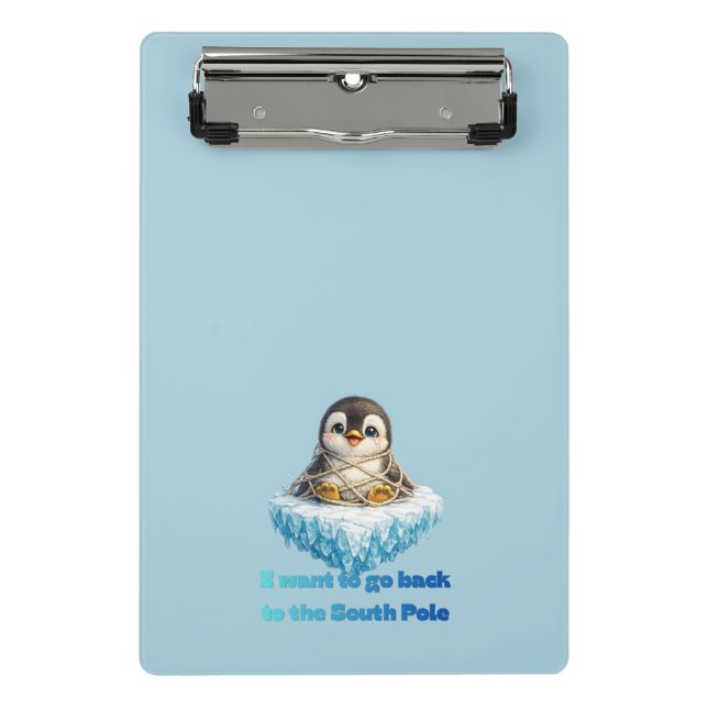 Mini Prancheta Design de Conservação da Mudança Climática de Ping (Frente)