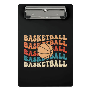 Mini Prancheta Design de Tipografia de Esportes Retros de Basquet