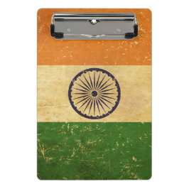 Mini Prancheta Design do Indian Flag Vintage Grunge