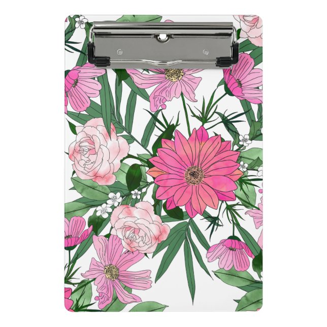 Mini Prancheta design floral de jardim boêmio chique (Frente)