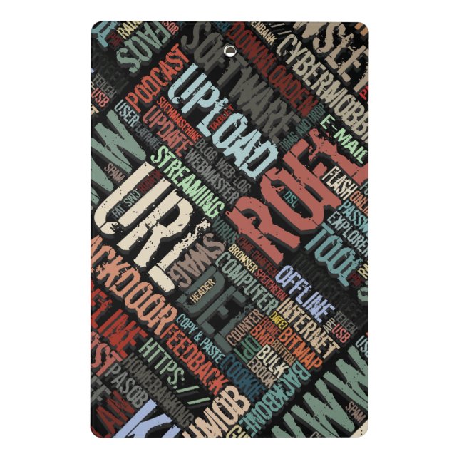 Mini Prancheta Dicionário de computador na miniárea de transferên (Verso)