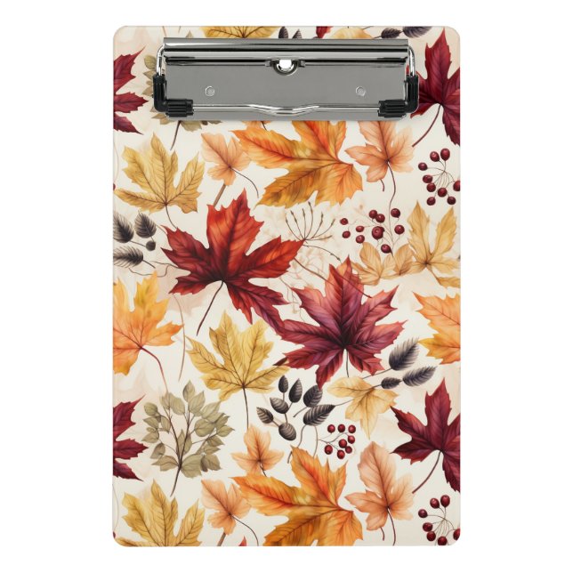 Mini Prancheta Diga com folhas de outono 3 - (Frente)