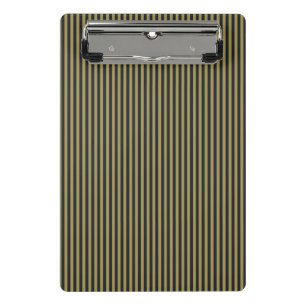 Mini Prancheta Dourado fino Elegante e Marinho Vertical Strips Ve