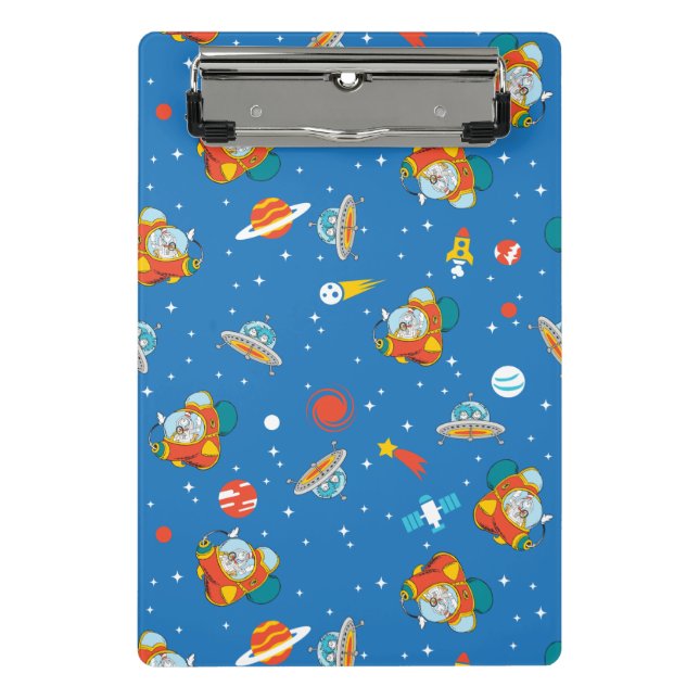 Mini Prancheta Dr. Seuss | Gato no Padrão Espacial do Chapéu (Frente)