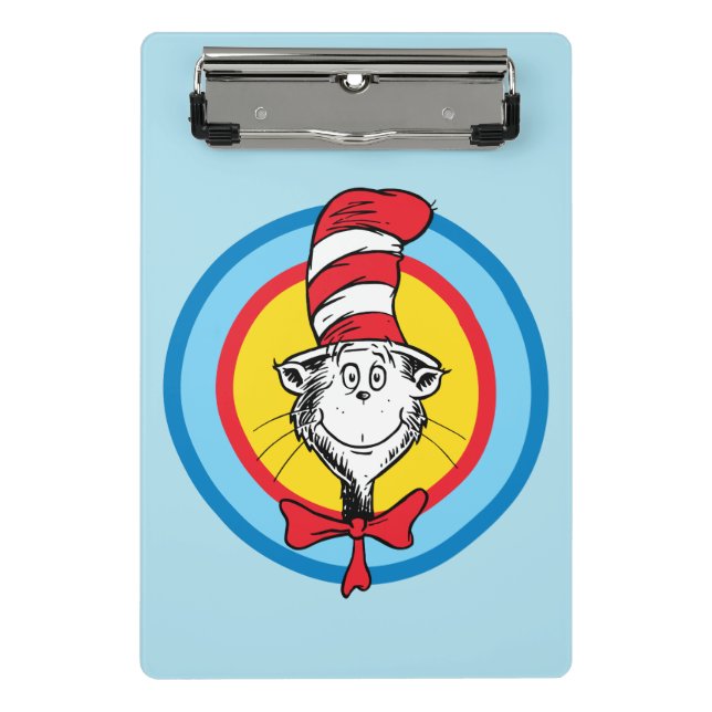 Mini Prancheta Dr. Seuss | Gráfico da Cabeça do Gato no Chapéu (Frente)