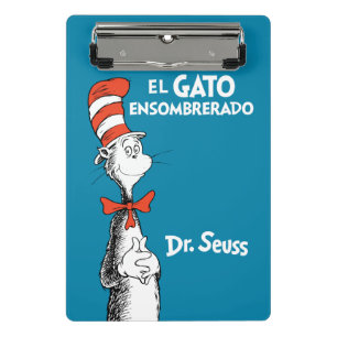 Mini Prancheta Dr. Seuss O Gato Malhado em espanhol