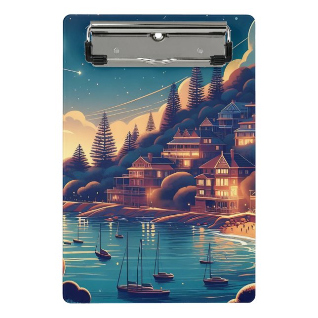 Mini Prancheta Dreamy Coastal Night (Frente)