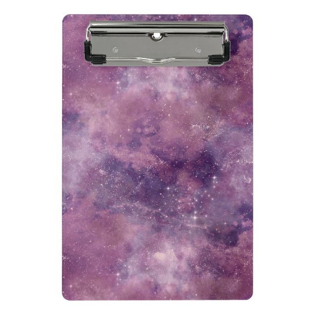 Mini Prancheta Dusk Rosa Galaxy Series Design 1  (Frente)