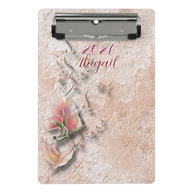 Mini Prancheta Elegant Nature Embossed mini clipboard  (Frente)