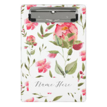 Elegante Aquarela Peony Botânica Floral