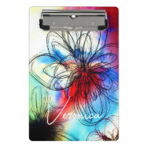 Elegante Chic Dahlia Floral Abstrato Signature