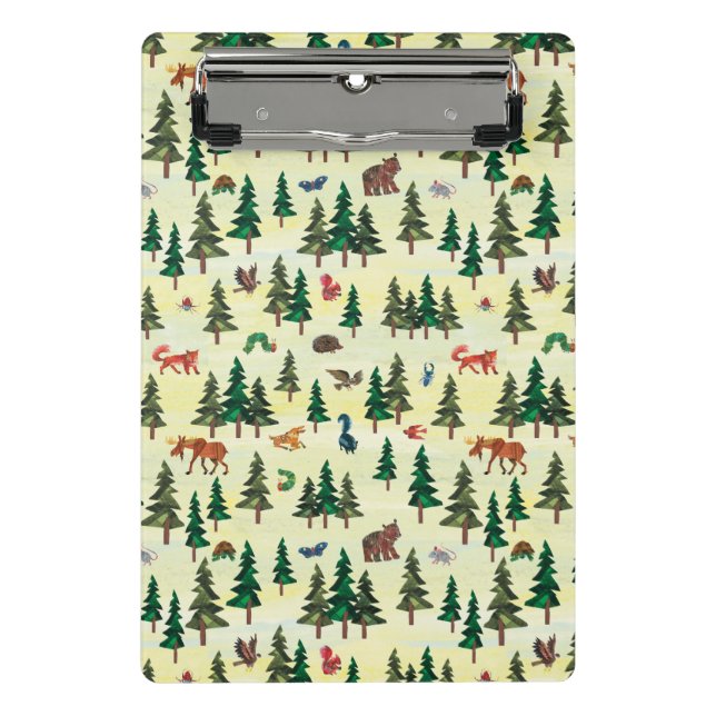 Mini Prancheta Eric Carle | Padrão de Diversão Florestal (Frente)