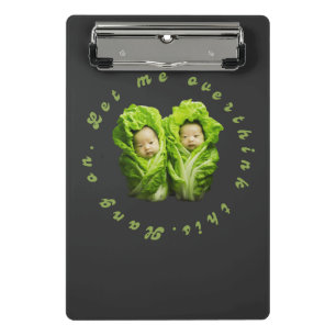 Mini Prancheta Espere. Deixe-me pensar demais.