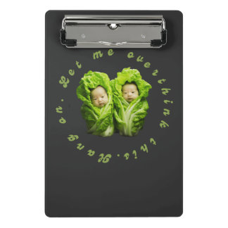 Mini Prancheta Espere. Deixe-me pensar demais.