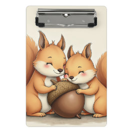 Mini Prancheta esquilo de bebê fofo