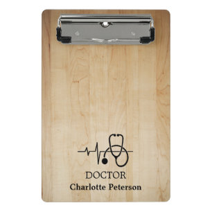 Mini Prancheta Estetoscópio com batimento cardíaco